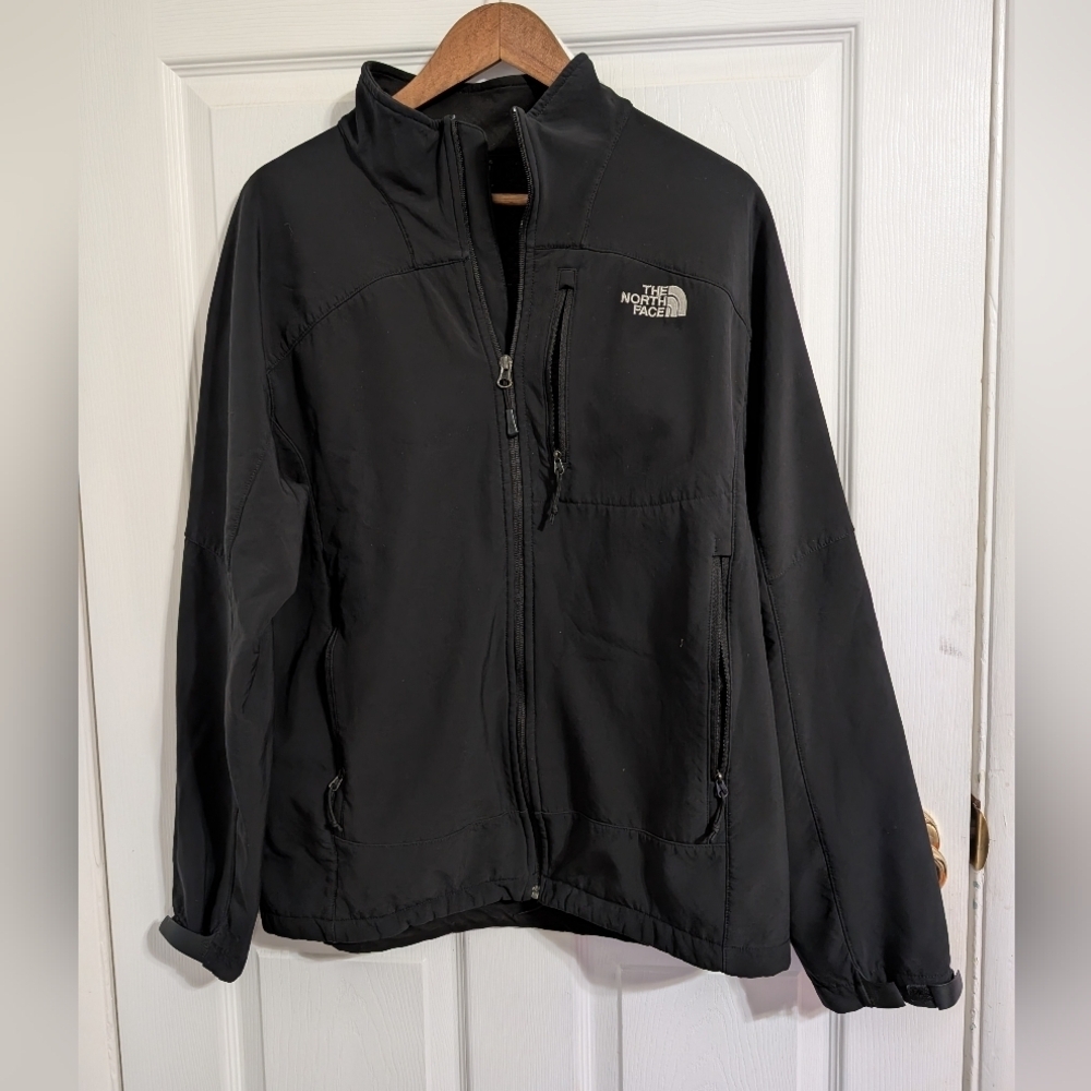 The North Face Mens Jacket Black Full Zip Coat Size Large